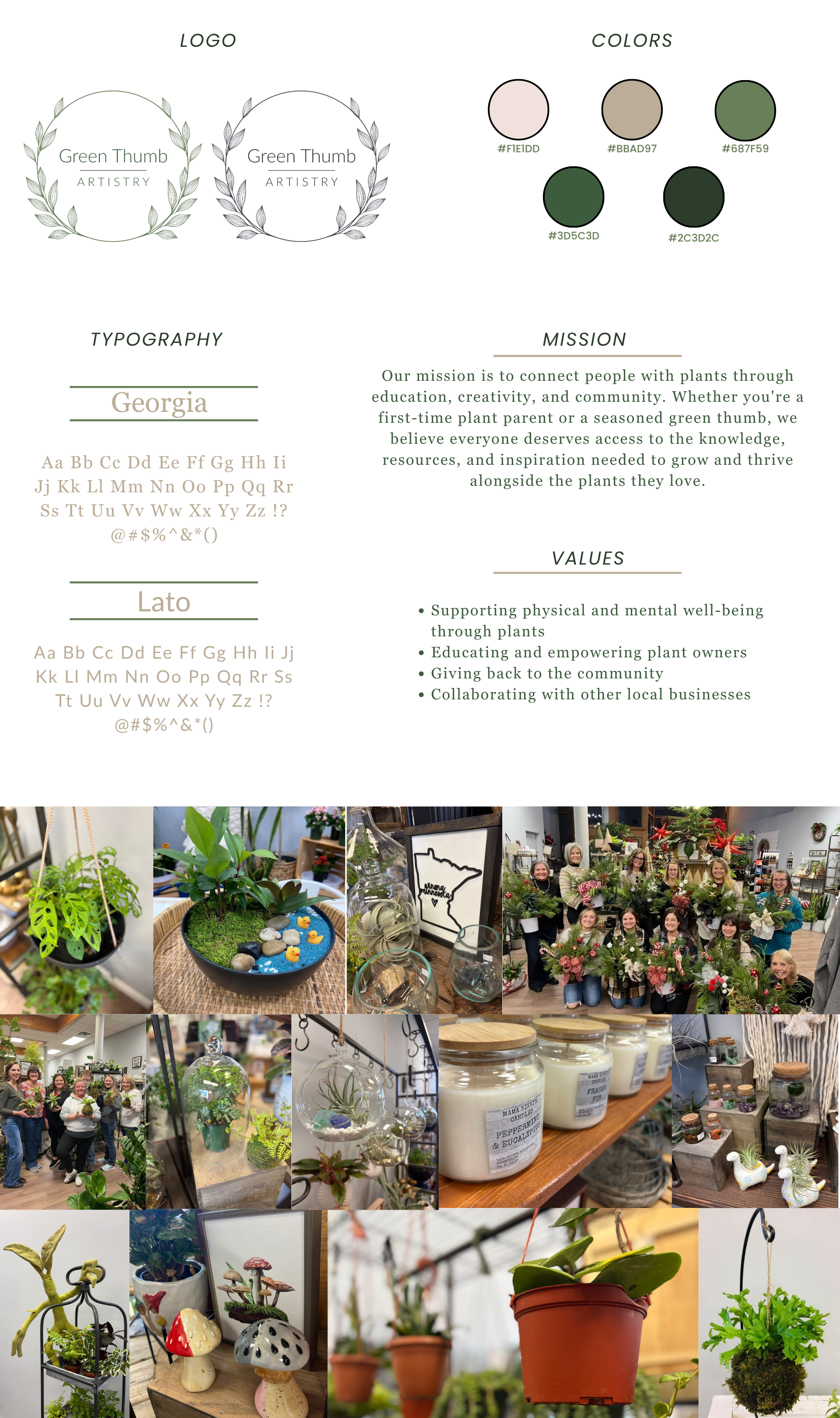 Green Thumb Brand Board